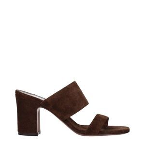 Paris Texas Brown Leather Platform Women's Sandals